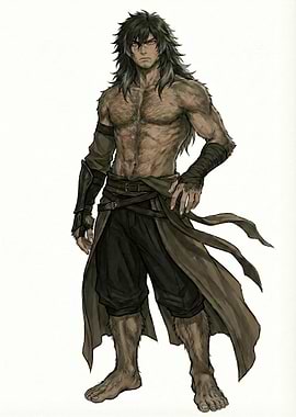 Werewolf Warrior Character Art