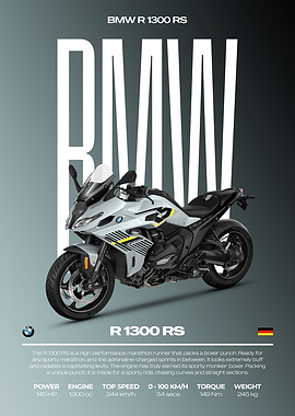 BMW R 1300 RS Motorcycle Poster