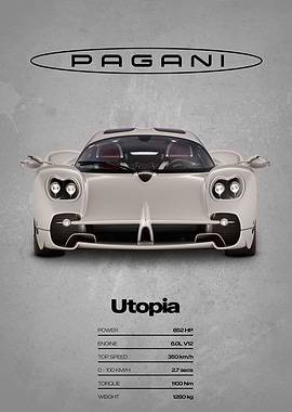 Pagani Utopia Car Spec Sheet