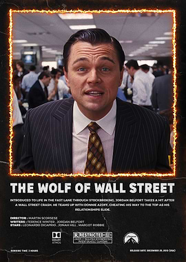 The Wolf of Wall Street Movie Poster