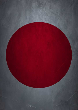 Japanese Flag Minimalist Art