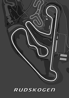 Rudskogen race track map