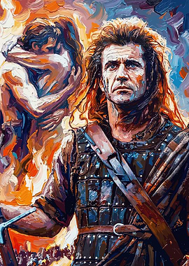 Braveheart Painting: Mel Gibson as William Wallace