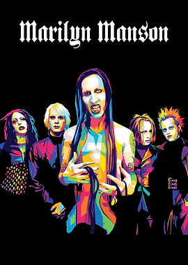 Marilyn Manson Band Pop Art