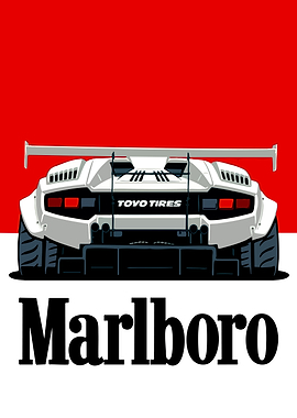 Lamborghini Countach Marlboro Livery Art