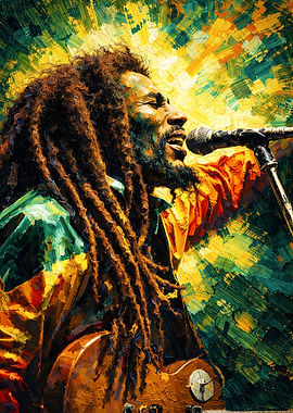 Bob Marley Portrait Painting