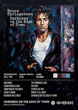 Bruce Springsteen Darkness Album Cover Art