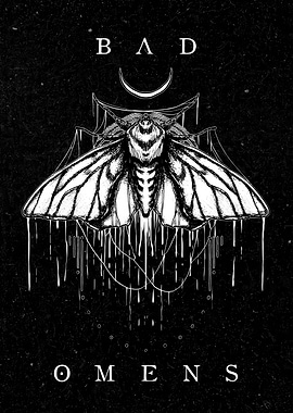 Bad Omens Moth Illustration
