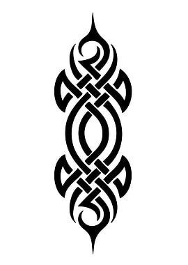 Black Celtic Knot Tattoo Design