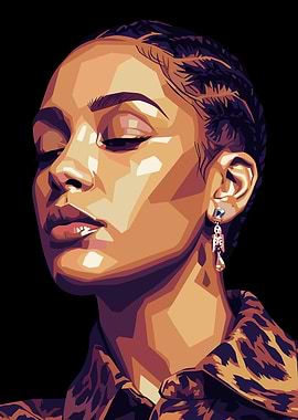 Jorja Smith Portrait Pop Art
