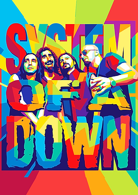 System of a Down Band Pop Art