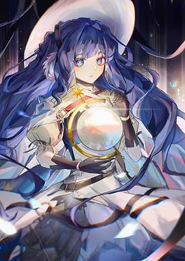 Girl Holding a Glowing Orb