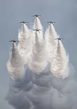 Airshow: Jets with Smoke Trails