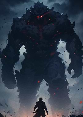 Giant Golem Confrontation