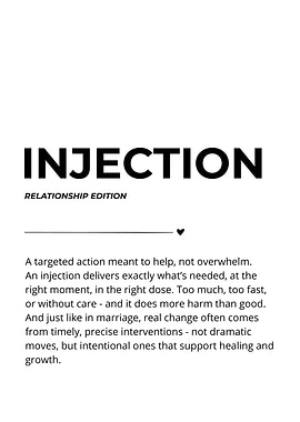 Injection Relationship Edition | Funny Wedding Gift for Medical Professionals