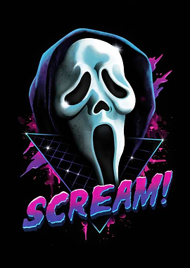 Scream Ghostface Retro Art