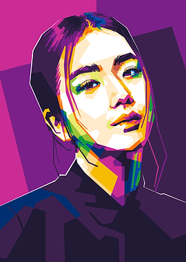 Colorful Portrait of Jisoo