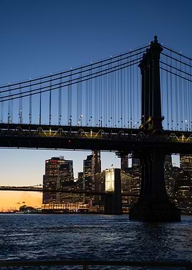 Manhattan Bridge at Sunset
