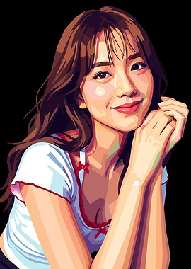 Jisoo Blackpink Portrait Art