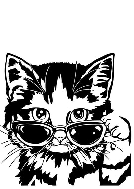 Cool Cat with Sunglasses