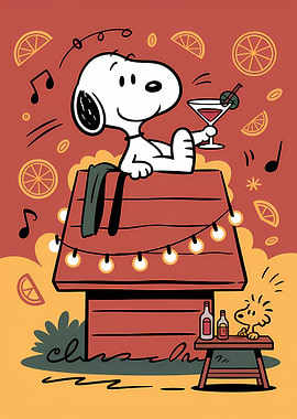 Snoopy's Cocktail Party