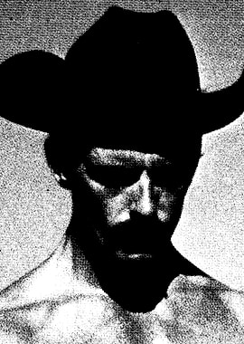 Monochrome Cowboy Portrait