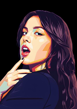 Olivia Rodrigo Pop Art Portrait