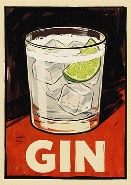 Retro Gin and Tonic