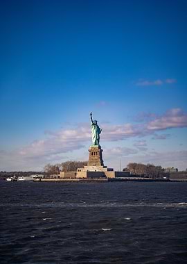 Statue of Liberty during Sunset