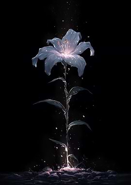 Glowing Lily in the Dark