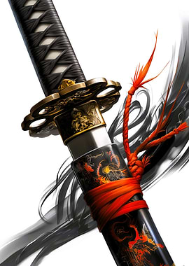 Detailed Katana Hilt and Scabbard