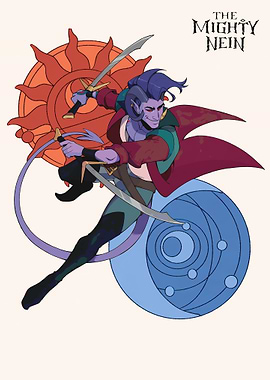 The Mighty Nein Mollymauk Tealeaf Illustration