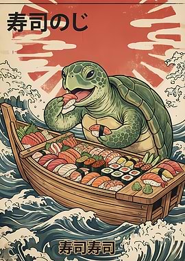 Sushi Turtle Boat