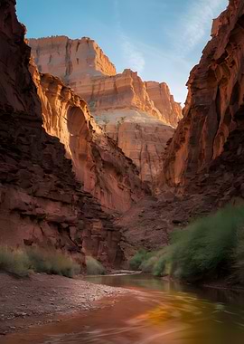 Canyon River Landscape
