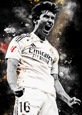 Soccer Player Celebration Art