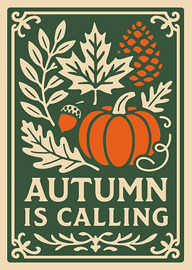 Autumn Is Calling Illustration