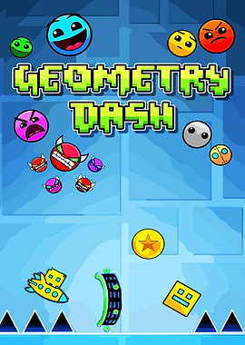 Geometry Dash Game Illustration