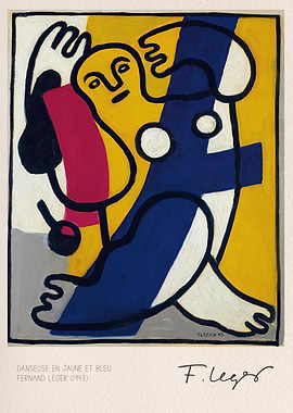 Danseuse en Jaune et Bleu - Leger