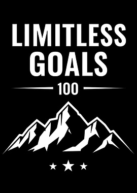 Limitless Goals Mountain Graphic
