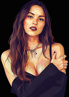 Olivia Rodrigo Portrait Digital Art