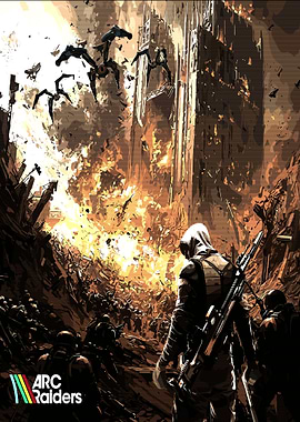 Arc Raiders: Post-Apocalyptic Battle Scene