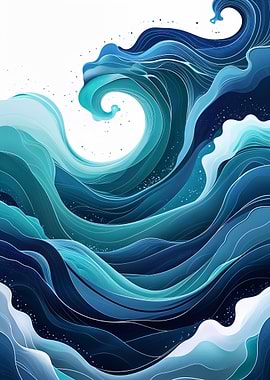 Abstract Ocean Waves