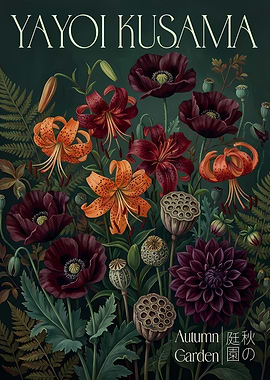 Yayoi Kusama Autumn Garden Floral Art