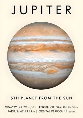 Jupiter Planet Poster