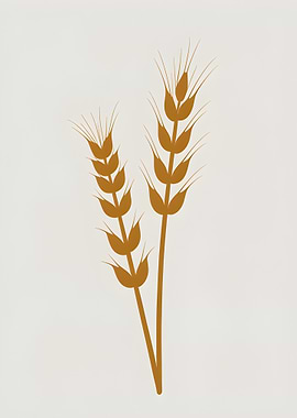 Wheat Stalks Illustration