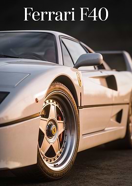 Ferrari F40 close-up