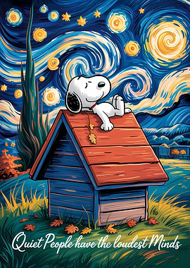 Snoopy Starry Night Parody