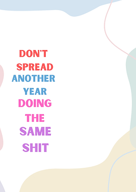 Motivational Quote with Abstract Shapes