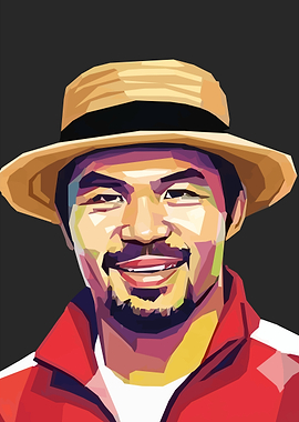 Manny Pacquiao Pop Art Portrait