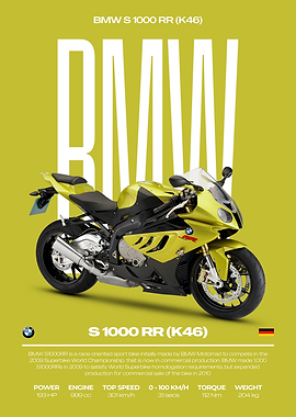 BMW S 1000 RR (K46) Motorcycle Poster